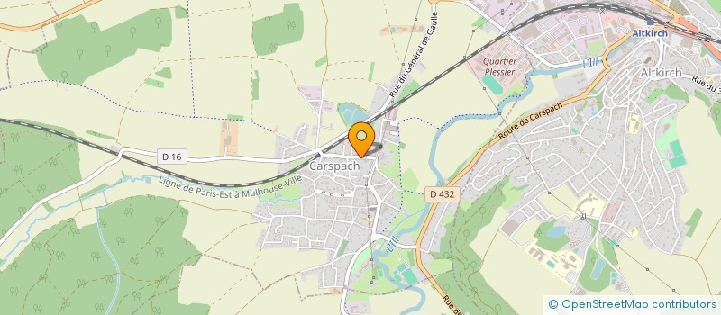 localisation de l'entreprise MADAME MARIE-JOSEE ZURBACH  CARSPACH