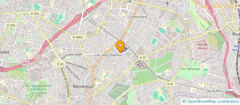 localisation de l'entreprise MADAME MARIE-JOSEHE FROMONTEIL à MONTREUIL