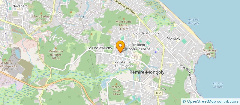localisation de l'entreprise MADAME MARIE JOSEPH  REMIRE-MONTJOLY