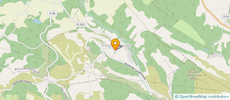 localisation de l'entreprise MADAME MARIE JOSEPH  FRAISSE-CABARDES