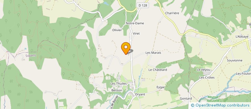 localisation de l'entreprise MADAME MARIE-JOSEPH ALBERT à CHABRILLAN