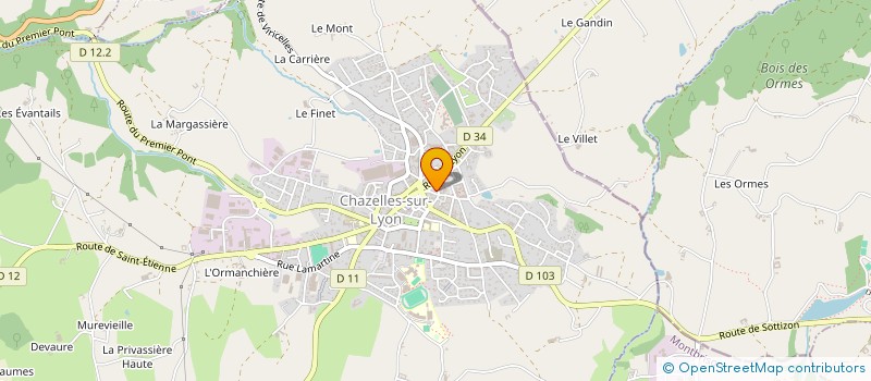 localisation de l'entreprise MADAME MARIE   JOSEPH GONON  LA GIMOND