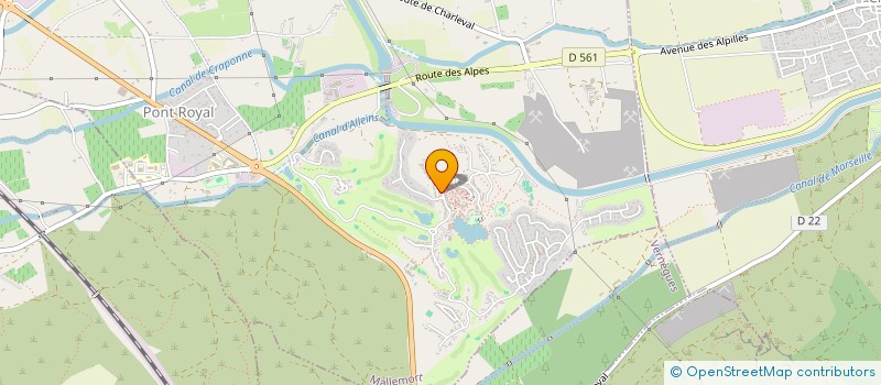 localisation de l'entreprise MADAME MARIE-JOSEPHE BARUT  MALLEMORT