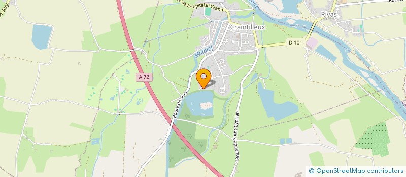 localisation de l'entreprise MADAME MARIE JOSEPHE BEAUDOUX  CRAINTILLEUX