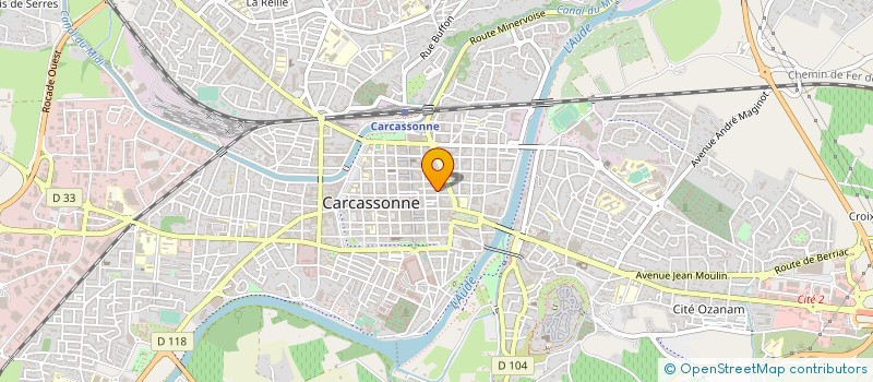 localisation de l'entreprise MADAME MARIE-JOSEPHE BOUSGARBIES  CARCASSONNE