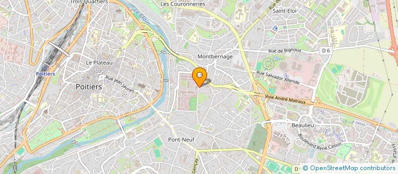 localisation de l'entreprise MADAME MARIE-JOSEPHE CHAUVIERE  POITIERS