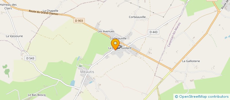 localisation de l'entreprise MADAME MARIE-JOSEPHE DUCLOUE à MEAUTIS