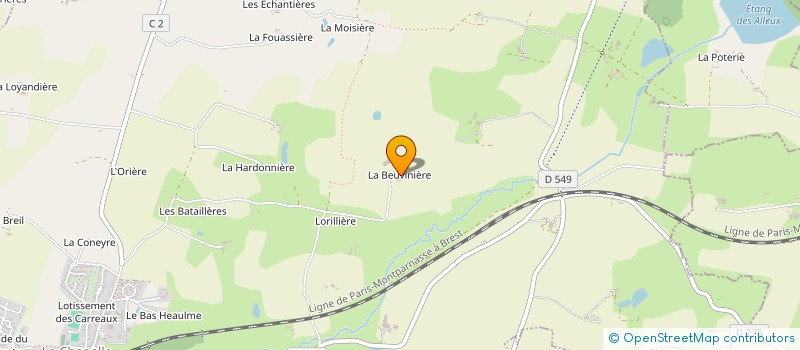 localisation de l'entreprise MADAME MARIE-JOSEPHE FOUASSIER  LA CHAPELLE-ANTHENAISE