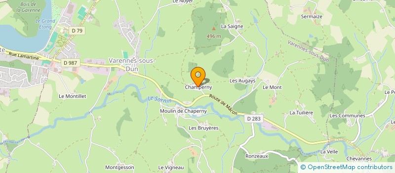 localisation de l'entreprise MADAME MARIE-JOSEPHE GARMIER à VARENNES-SOUS-DUN