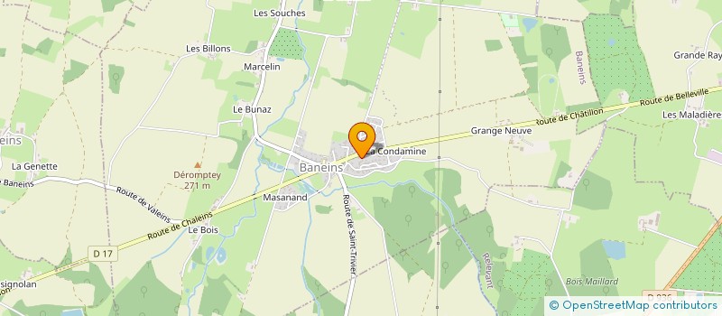 localisation de l'entreprise MADAME MARIE JOSEPHE GOURMOUD  BANEINS