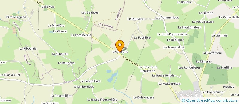 localisation de l'entreprise MADAME MARIE-JOSEPHE GUILLON à LE BOURGNEUF-LA-FORET