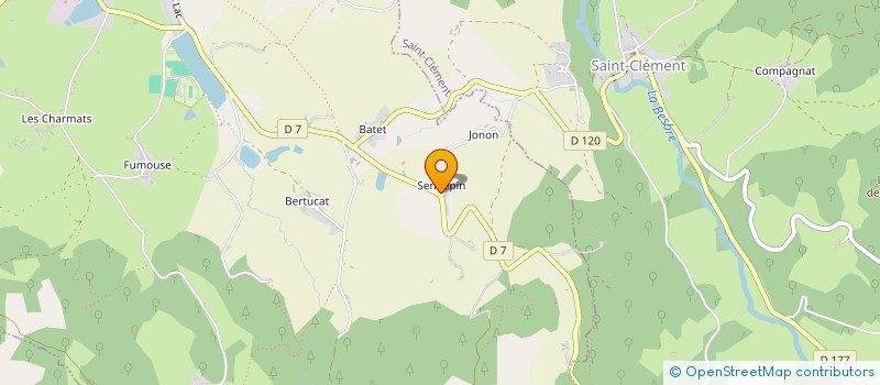 localisation de l'entreprise MADAME MARIE-JOSEPHE LACROIX  LE MAYET-DE-MONTAGNE