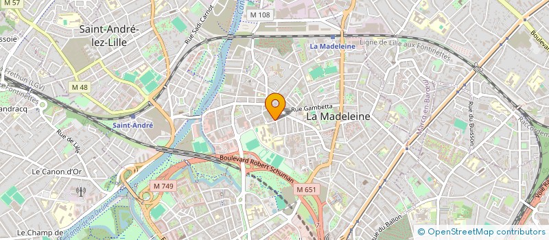 localisation de l'entreprise MADAME MARIE-JOSEPHE LE ROC'H-MORGERE à LA MADELEINE