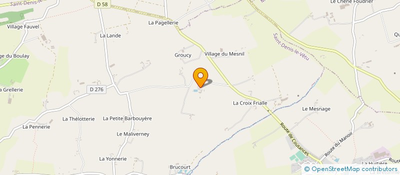 localisation de l'entreprise MADAME MARIE-JOSEPHE LELIEVRE  SAINT-DENIS-LE-VETU