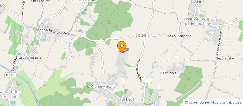 localisation de l'entreprise MADAME MARIE JOSEPHE LEMARIE  CRAVANS