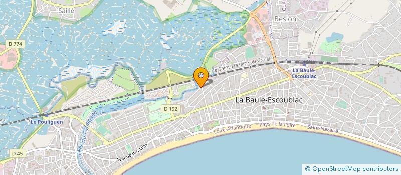 localisation de l'entreprise MADAME MARIE JOSEPHE MOLANT à LA BAULE-ESCOUBLAC