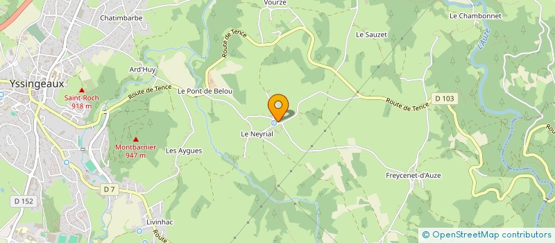 localisation de l'entreprise MADAME MARIE-JOSEPHE PAILLER à YSSINGEAUX