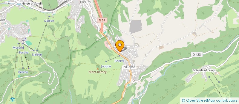 localisation de l'entreprise MADAME MARIE-JOSEPHE PARRIAUX à JOUGNE