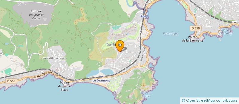 localisation de l'entreprise MADAME MARIE-JOSEPHE PERRIN  SAINT-RAPHAEL