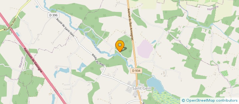 localisation de l'entreprise MADAME MARIE JOSEPHE SAINRAT  SAINT-GEIN
