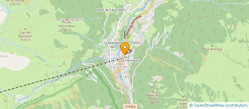 localisation de l'entreprise MADAME MARIE-JOSEPHE VOLFF  CAUTERETS