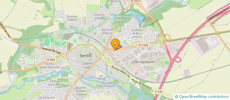 localisation de l'entreprise MADAME MARIE JOSEPHINE KOFFI  SENLIS