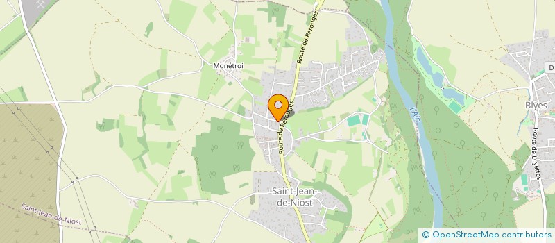 localisation de l'entreprise MADAME MARIE-JOSEPHTE DUBREUIL  SAINT-JEAN-DE-NIOST