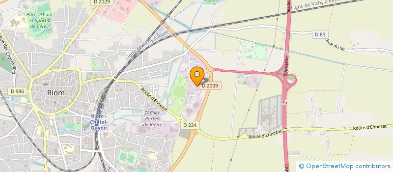 localisation de l'entreprise MADAME MARIE JOUFFRE  RIOM