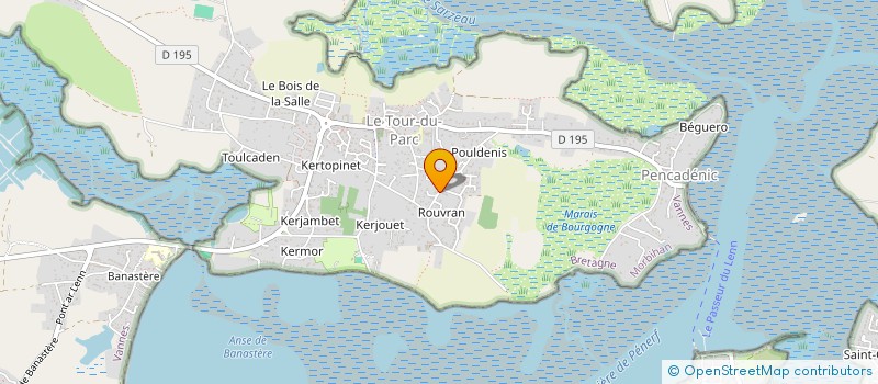 localisation de l'entreprise MADAME MARIE JOUFFRIEAU à LE TOUR-DU-PARC