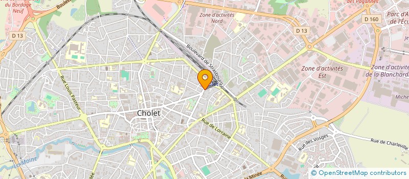 localisation de l'entreprise MADAME MARIE JOURDAIN DE MUIZON à CHOLET