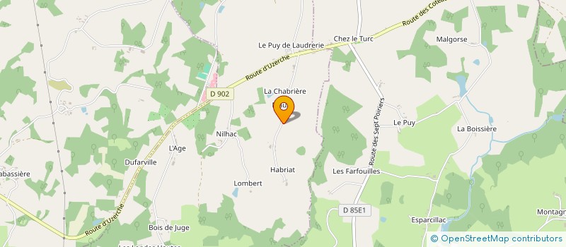 localisation de l'entreprise MADAME MARIE JUGE  SAINT-PARDOUX-CORBIER