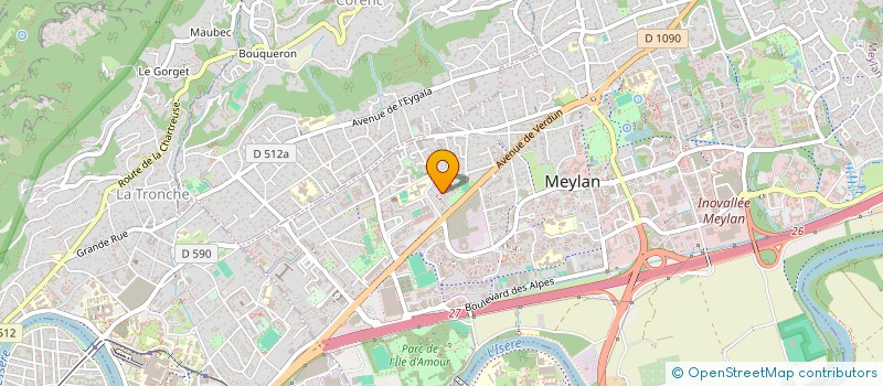 localisation de l'entreprise MADAME MARIE JULIANA PEROZ  MEYLAN