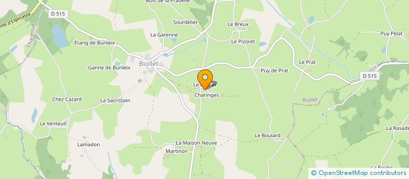 localisation de l'entreprise MADAME MARIE JULIAT  BIOLLET