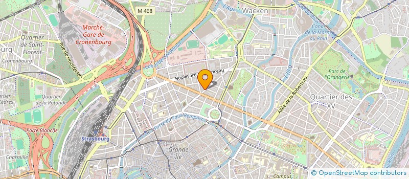 localisation de l'entreprise MADAME MARIE-JULIE COSSIN  STRASBOURG