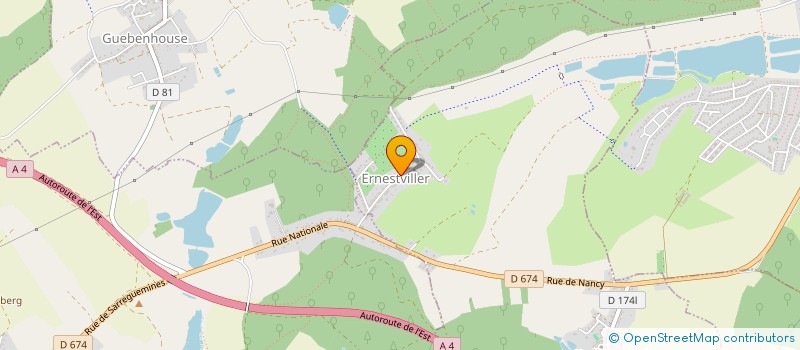localisation de l'entreprise MADAME MARIE JULIE HOELLINGER  ERNESTVILLER