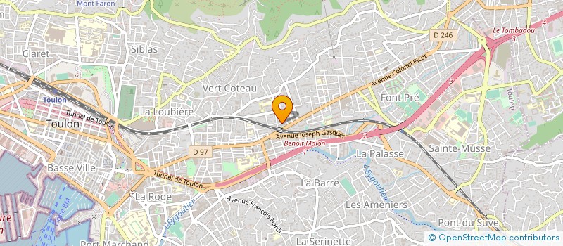 localisation de l'entreprise MADAME MARIE JULIEN  TOULON