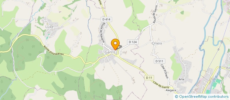 localisation de l'entreprise MADAME MARIE-JULIETTE CLAVERIE  BEYRIE-SUR-JOYEUSE