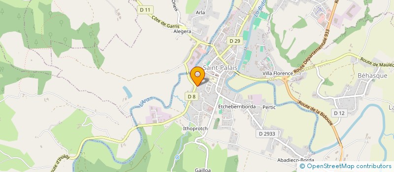 localisation de l'entreprise MADAME MARIE JULIETTE GUELOT  SAINT-PALAIS