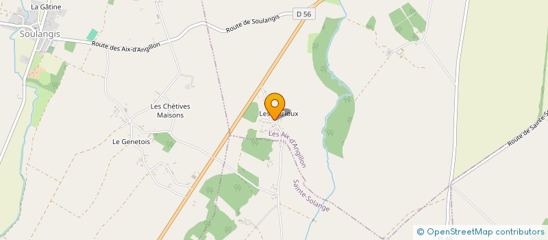 localisation de l'entreprise MADAME MARIE JULLIEN  LES AIX-D'ANGILLON