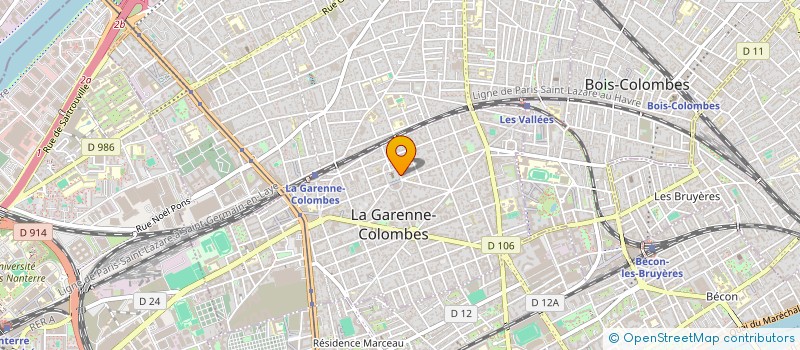 localisation de l'entreprise MADAME MARIE JULVE à LA GARENNE-COLOMBES