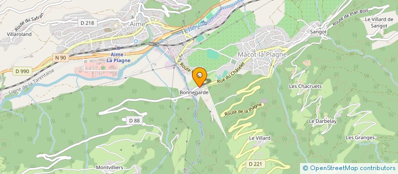 localisation de l'entreprise MADAME MARIE JUQUELIER  LA PLAGNE TARENTAISE