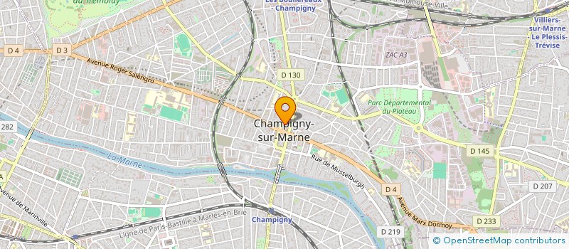 localisation de l'entreprise MADAME MARIE JUSTINE TANGA MOUTO  CHAMPIGNY-SUR-MARNE