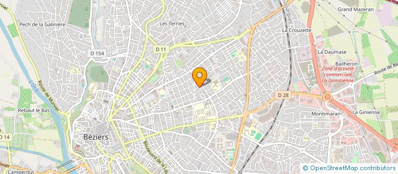 localisation de l'entreprise MADAME MARIE JUSTINE TOKLE  BEZIERS