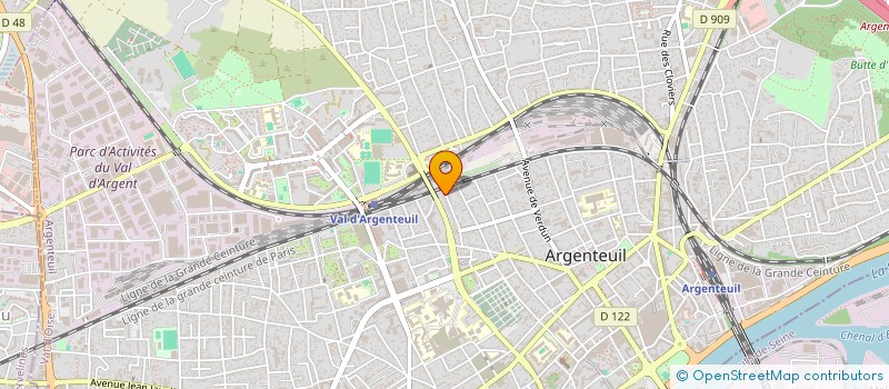 localisation de l'entreprise MADAME MARIE KAMDEM SIMO  ARGENTEUIL