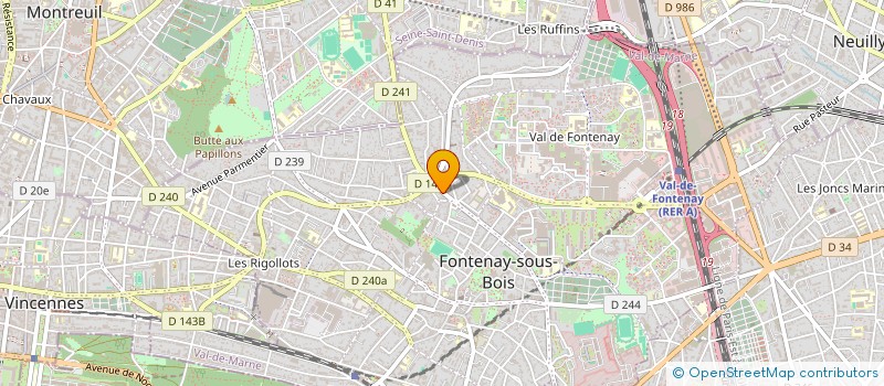 localisation de l'entreprise MADAME MARIE KARCEWICZ  FONTENAY-SOUS-BOIS