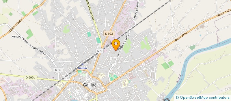 localisation de l'entreprise MADAME MARIE-KATE GASTON  GAILLAC