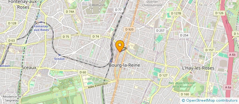 localisation de l'entreprise MADAME MARIE-KATE ROETHOF à BOURG-LA-REINE