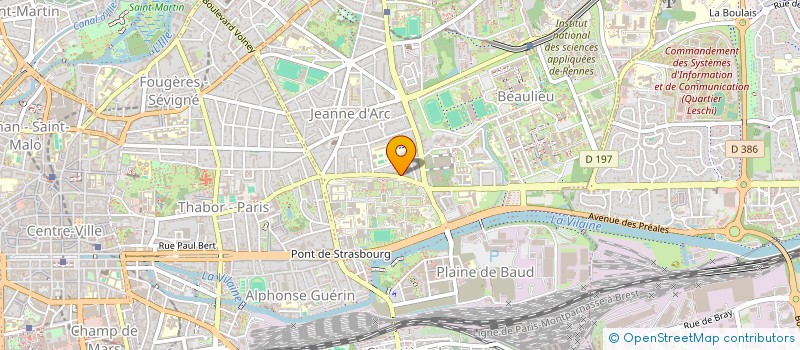 localisation de l'entreprise MADAME MARIE KERGOAT  RENNES