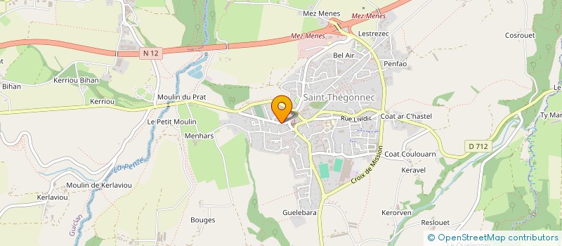 localisation de l'entreprise MADAME MARIE KERNE  SAINT-THEGONNEC LOC-EGUINER