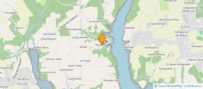 localisation de l'entreprise MADAME MARIE KERNOA  PLUGUFFAN
